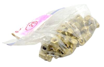 (Lot of 5) Parker 639C-4 Brass Seal Plug Compression-Align 1/4''