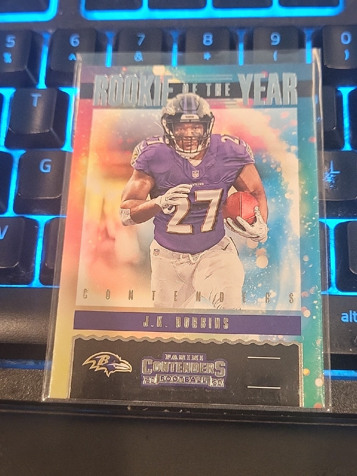 2020 Panini Contenders JK Dobbins Rookie Of The Year RYJKD Baltimore