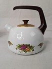 VINTAGE OLD COUNTRY ROSES COLLECTION ENAMEL 6 CUP REPLACEMENT KETTLE 