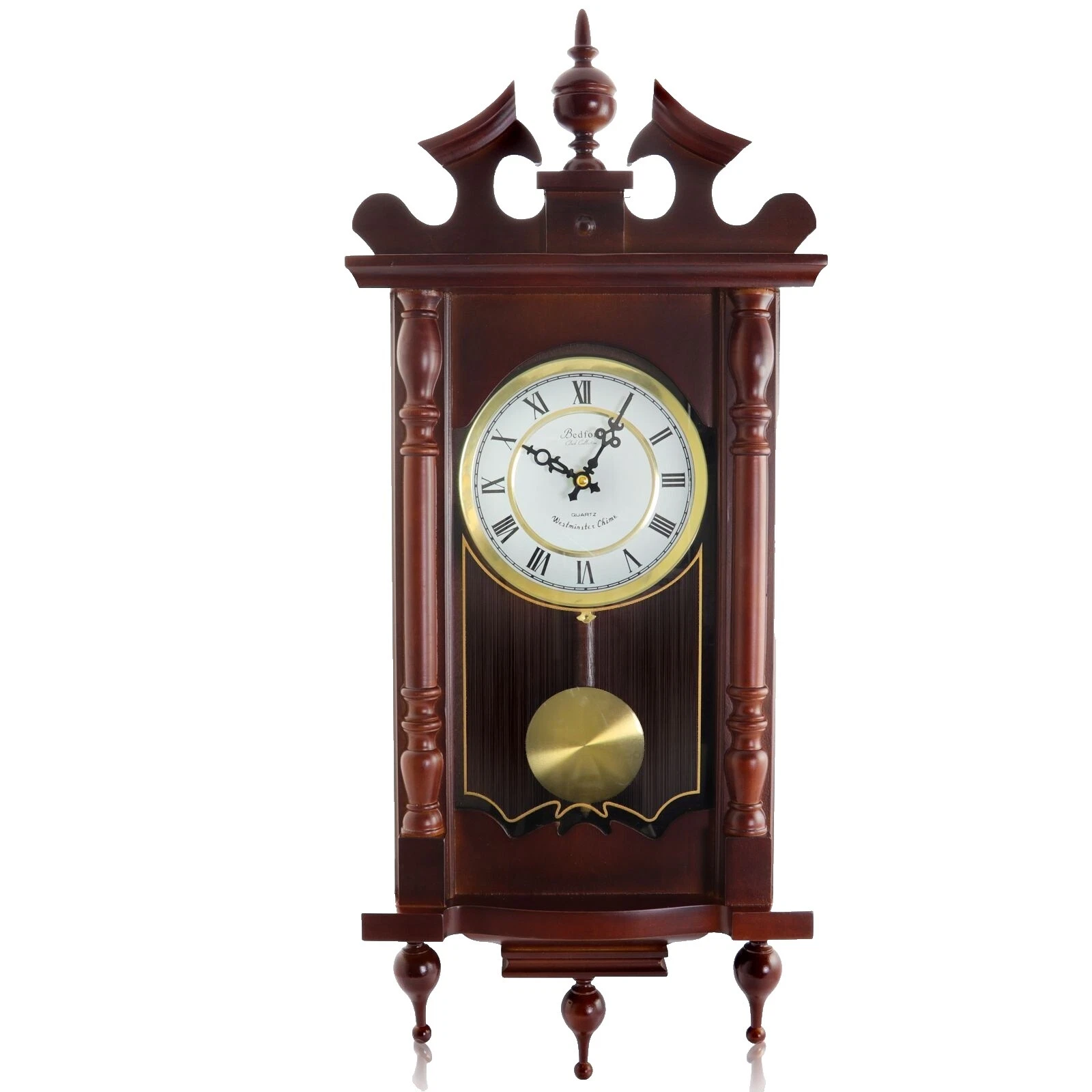 French Country Brown Metal Wall Clocks