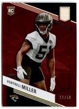 2023 Donruss Elite Red Aspirations Ventrell Miller RC 11/49 Jacksonville Jaguars