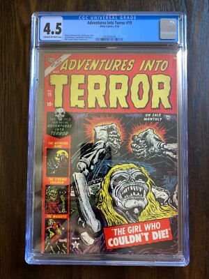 ADVENTURES INTO TERROR #19 ATLAS PRECODE HORROR - LOW CENSUS ONLY 6 HIGHER