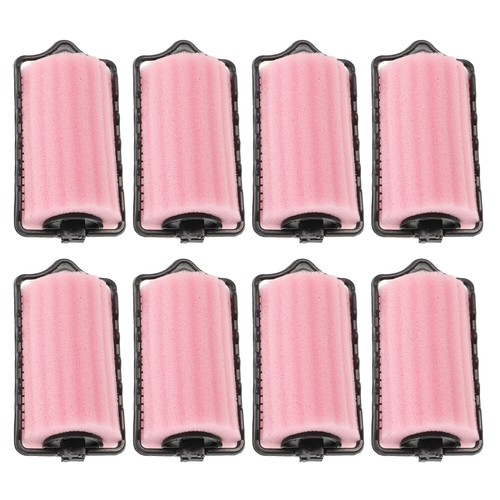 8 Pcs Hair Curler Plastic Rollers for Dad Man Large Sponge Overnight