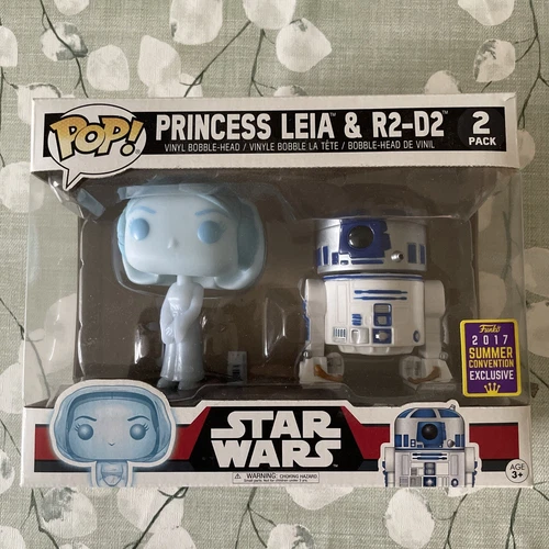 Funko Pop! Star Wars Princess Leia & R2-D2  2 Pack 2017 con exclusiveBNIB
