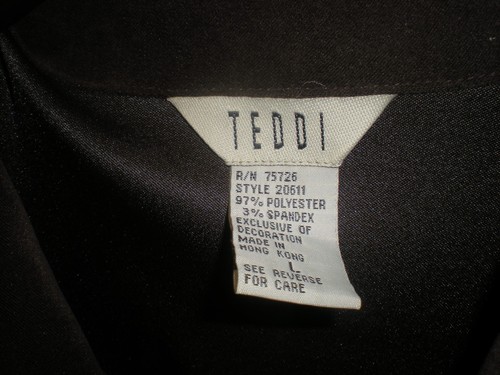 TEDDI COCOA BROWN SUEDE JACKET WITH EMBROIDERY SZ L - Picture 3 of 7
