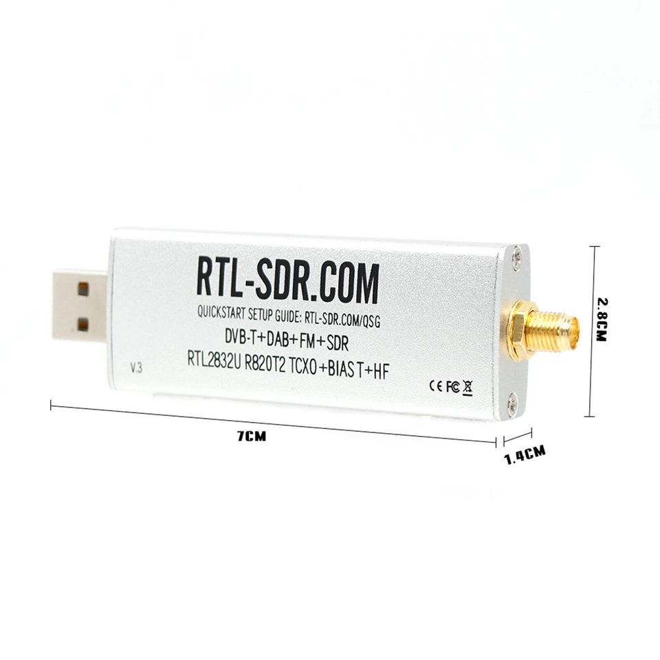 RTL-SDR Blog R820T2 RTL2832U 1PPM TCXO SMA Software Defined Radio (Dongle Only). - Imagen 2 de 4