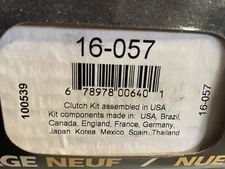 16057  Clutch Kit  World Car 