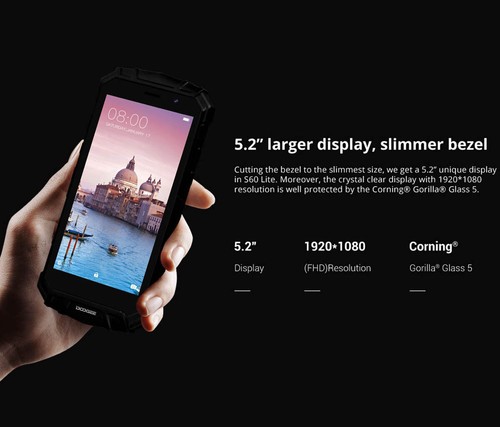 4G Smartphone Wireless Charge 5580mAh 12V2A DOOGEE S60 Mobile Black/Silver - Picture 9 of 12