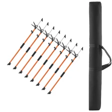 Uimoso 8Pcs Adjustable Cabinet Support Rods 45.7-114.2 in Telescopic Poles