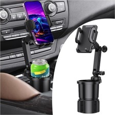 2 in 1 Cup Holder Phone Mount 360  Rotation Universal Car Mount Stand Cradle