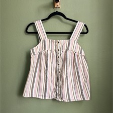 Old Navy Women s Striped Smocked Square Neck ...