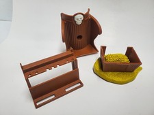 LJN FORTRESS OF FANGS Weapon Rack Treasure Chest Gargoyle Base Parts AD&D 1983