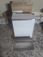 ASI 10-0852 Sanitary Waste Disposal With Shelf Surface-Mount Stainless Steel NOS