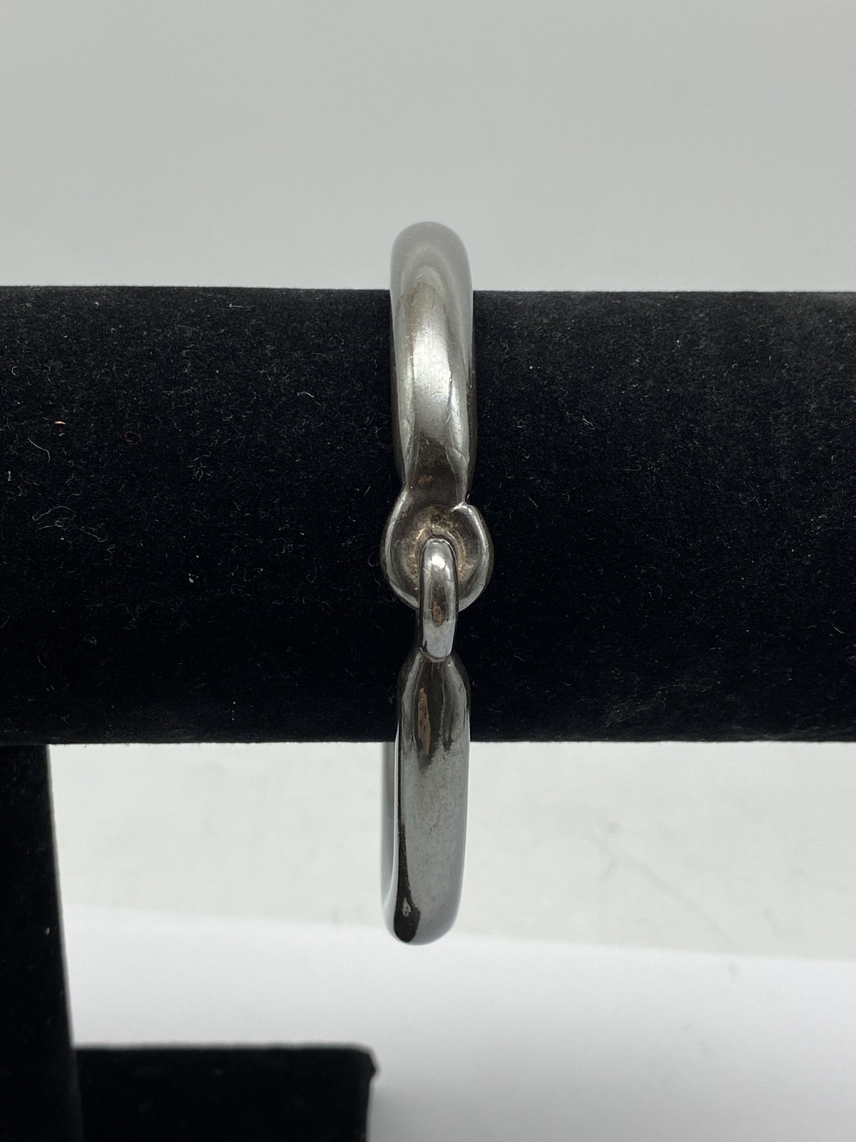 Sterling Silver Thick Decorative Bangle Bracelet … - image 5