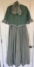 Home Made Costume Colonial Dress With Bonnet / Prairie Pioneer Dress