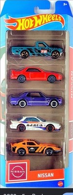 Hot Wheels Nissan 5er Pack 2022 - Datsun 620, Fairlady Z, Silvia, Skyline GT-R