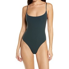 SKIMS Fits Everybody Cami Bodysuit Cypress Green Small