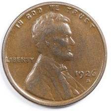 1926-S Wheat Penny Very Fine (VF)