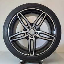 GENUINE MERCEDES E CLASS AMG 19” FRONT WHEEL BLACK/DIAMOND CUT A2134012100 /8BF