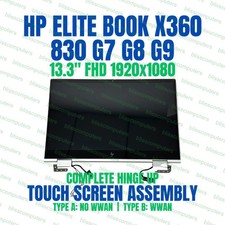 M46067-001 HP X360 ELITEBOOK 830 G8 Touch Screen assembly Hinges Wi-Fi