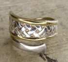 Vintage International Silver Golden Tradewinds Sterling Silver Spoon Ring