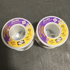 Lot Of 2 Sterling Harris Plumbing Solder 8 Oz Each (2 Rolls 8 Oz Ea)