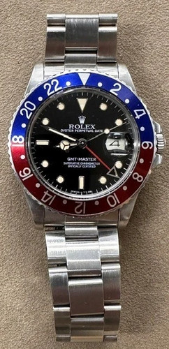 1986 Stainless Steel Rolex GMT Reference 16750