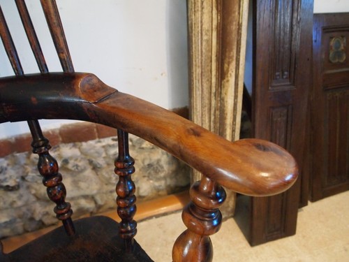 Chair stunning Victorian Windsor armchair Yew & Elm c1840 - Picture 11 of 14