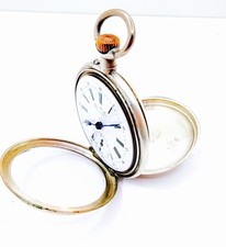 L.U.C Chopard Silver 800 51mm Mechanical Wind Pocket Watch LUC Spiral Breguet