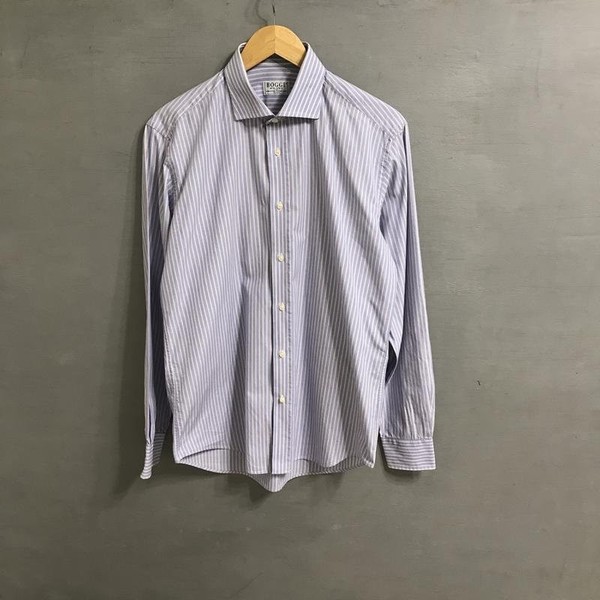 Men Boggi Milano Shirt Multicolor Cotton 40 /L / #1VCA