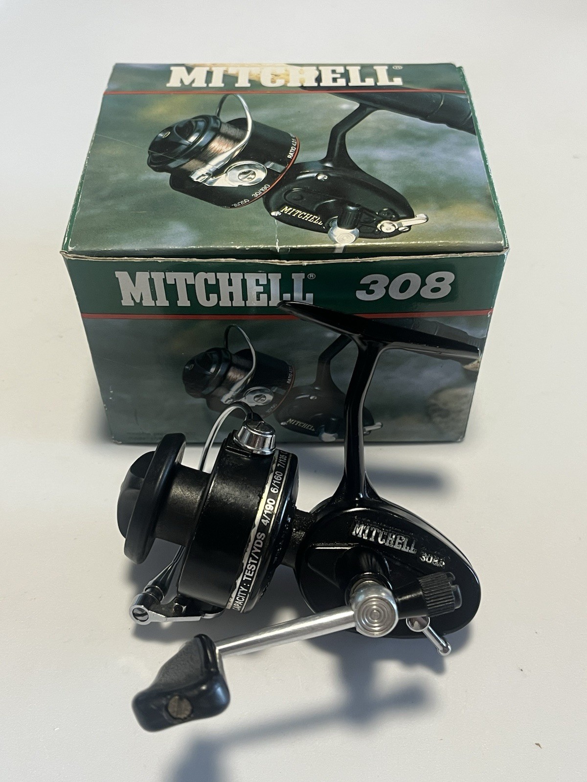Vintage MITCHELL 308A Spinning Reel with Box + Papers France