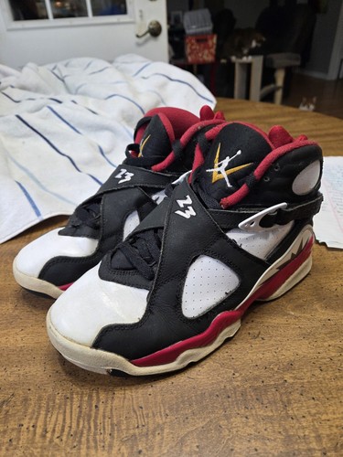 Nike Air Jordan 8 Retro Paprika Black White Size 6.5 Youth