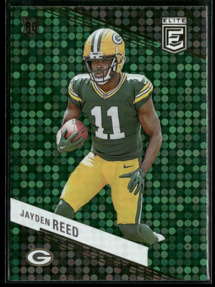 2023 Donruss Elite Jayden Reed #153 Rookie Green Disco