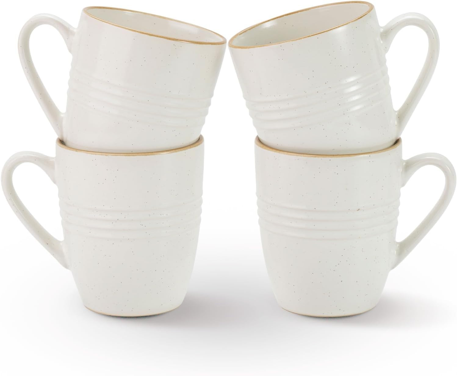 Famiware Jupiter Coffee Mugs Set of 4, 14 OZ Coffee Mug, Microwave and Dishwashe