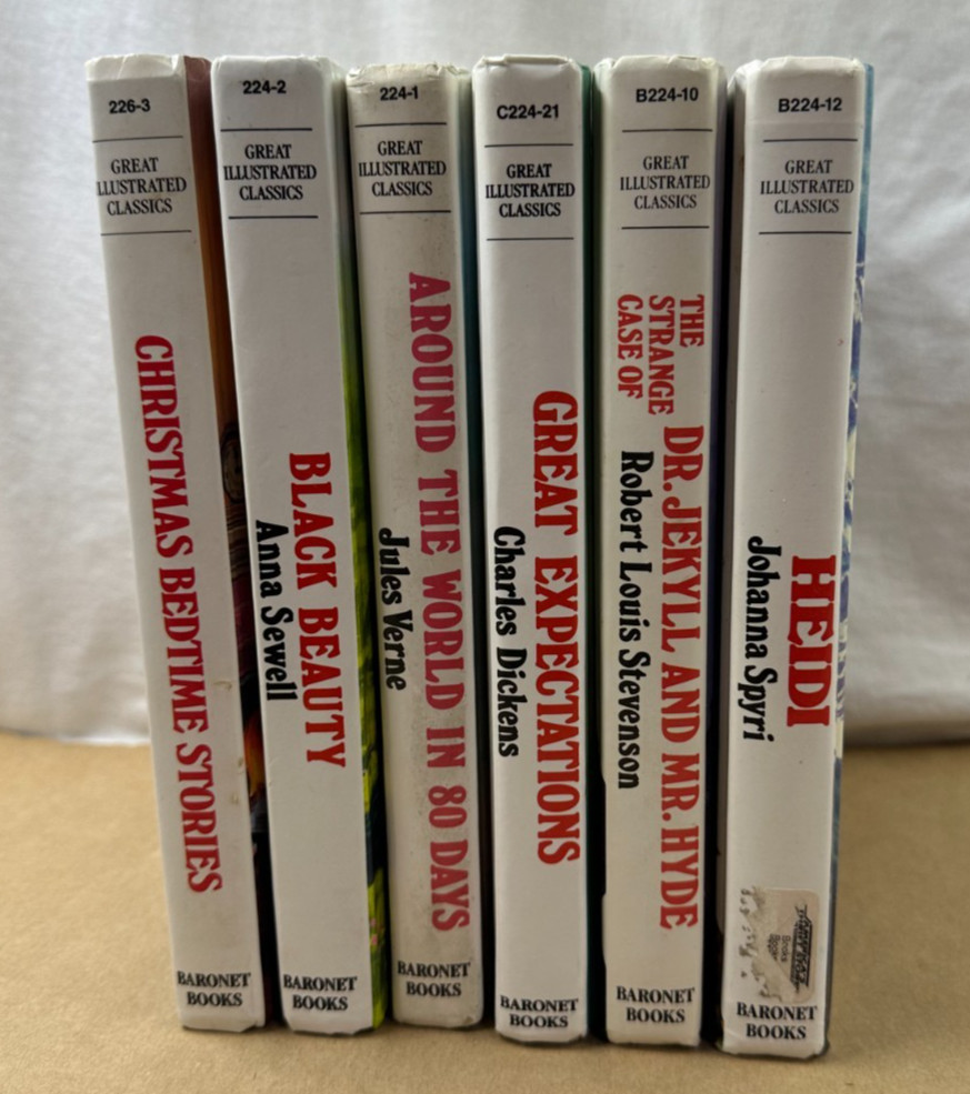 Great Illustrated Classics Baronet Books You Choose Hardcover Child Classics