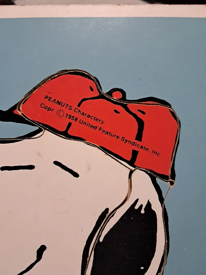 4 De Colección Playskool Marco Bandeja Tablero de Madera Rompecabezas Disney Snoopy Cabeza Potaoe Años 50 70 Foto 4 de 4