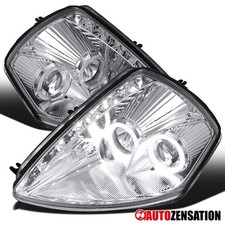 Fit 2000-2005 Mitsubishi Eclipse Led Halo Projector Headlights Headlamps 00-05 Fit 2000-2005 Mitsubishi Eclipse Led Halo Projector Headlights Headlamps 00-05