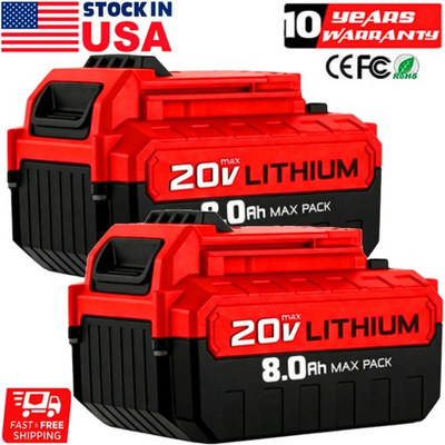#ad #ad Pack 8.0Ah 20Volt For Porter Cable Battery 20V MAX Lithium PCC680L PCC685L A $71.69