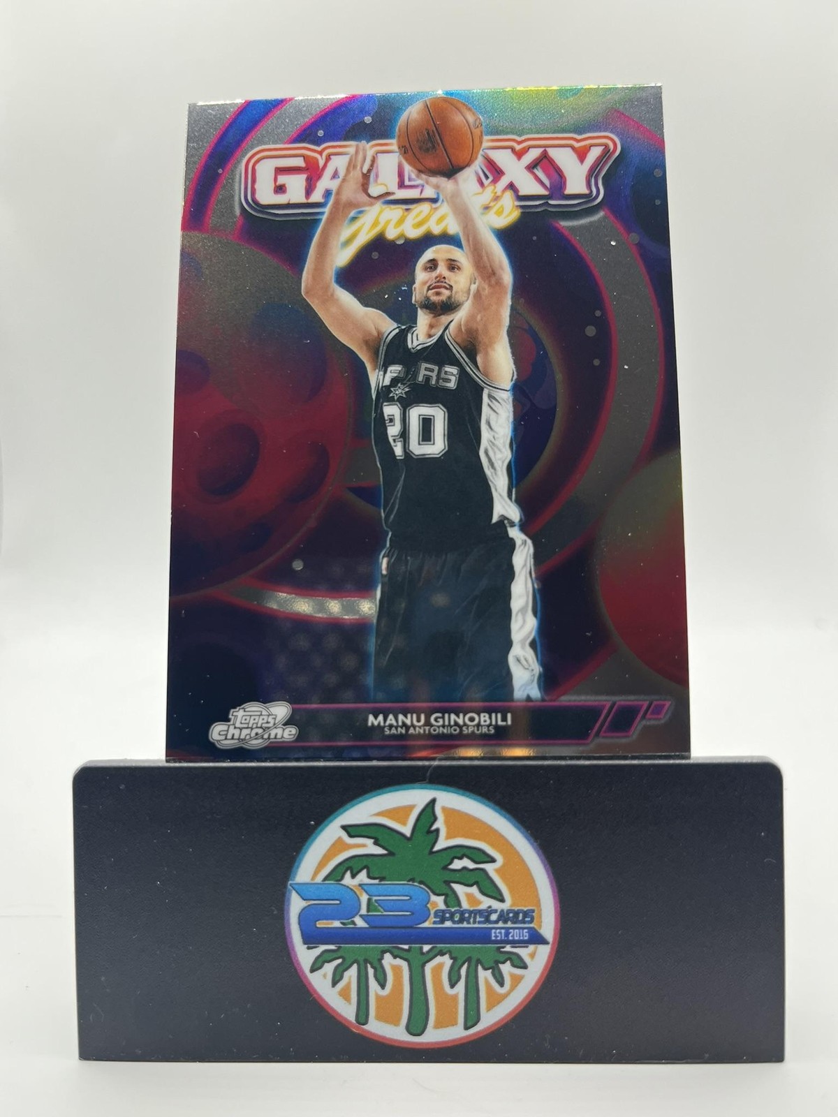 2025-26 Topps Chrome Cosmic #GG-25 Manu Ginobili Galaxy Greats INSERT SPURS