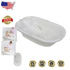 EuroBath 2-Stage Baby Bathtub - Large Ergonomic Infant Toddler Bath