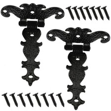 2 Pcs Fence Gate Hinges Heavy Duty for Gates Door Hardware Decorative