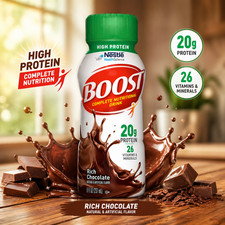 BOOST High Protein Nutritional Drink, Rich Chocolate, 20g Protein, 1- 8 fl oz