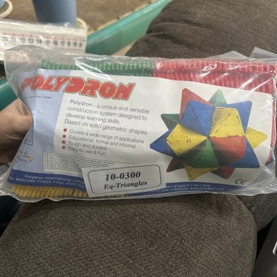 New Math Learning Center 100 piece Polydron Equilateral Triangles - never opened