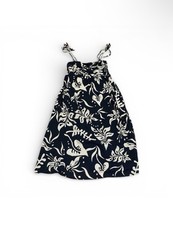 Gap Black And Cream Midi Dress Size Medium