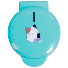Image of Fizz Creations Squishmallows Cam the Cat Waffle Maker, Non-Stick, Blue