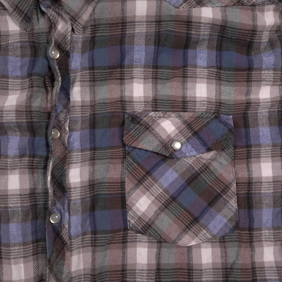 Falcon Bay Shirt Mens 3XL Plaid Western Pearl Snap Long Sleeve Cowboy Rodeo - Image 4 of 4