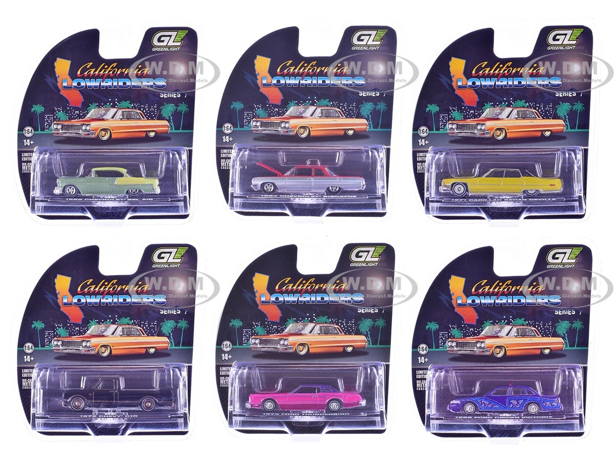 ローライダー　California Lowriders 5台セット CALIFORNIA LOWRIDERS SERIES 7 SET OF 6 PCS 1/64 DIECAST BY