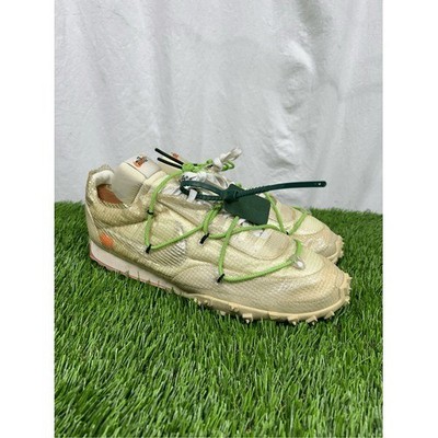 Nike x Off-White Waffle Racer Electric Green Womens Size 14 Sneakers CD8180-100