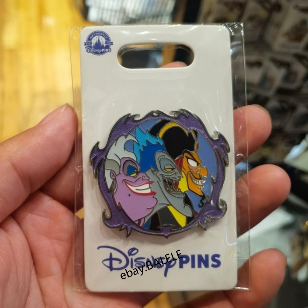 Disney Villains Ursula, Hades & Jafar Pin - Spooky HKDL Collectible
