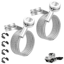 2 PCS Long Side Hood Stay Control Cable fits for Peterbilt 1987-2010 357 375